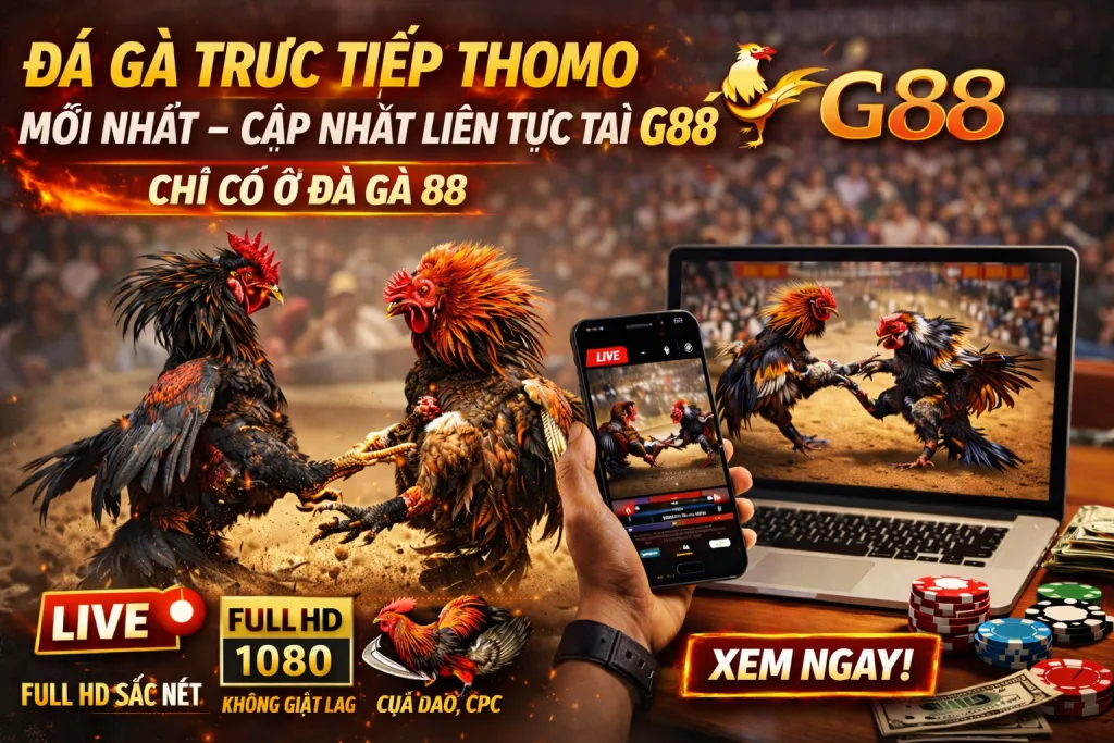 Đá Gà Trực Tiếp Thomo Mới Nhất – Cập Nhật Liên Tục Tại G88